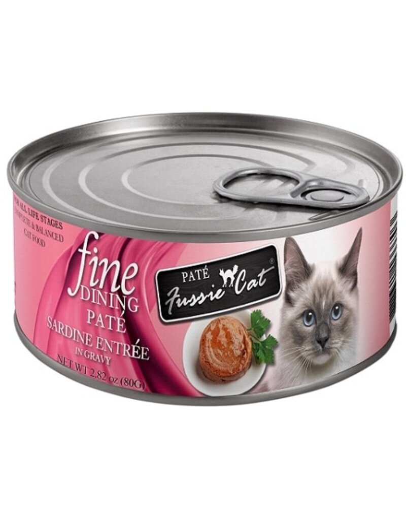 Fussie Cat Fussie Cat Fine Dinning Pate Sardine Entree In Gravy Canned Cat Food 2.82oz