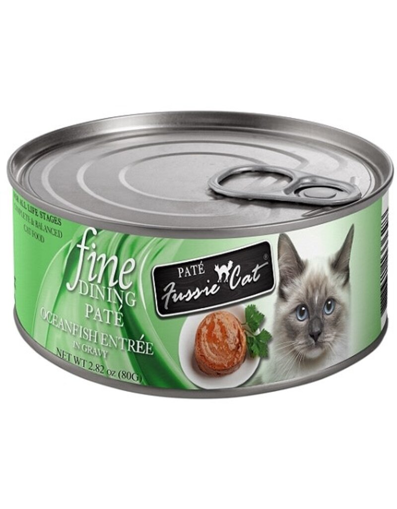 Fussie Cat Fussie Cat Fine Dinning Pate Ocean Fish Entree In Gravy Canned Cat Food 2.82oz