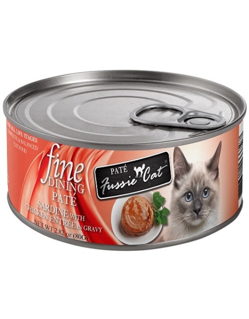 Fussie Cat Fussie Cat Fine Dinning Pate Sardine & Chicken Entree In Gravy Canned Cat Food 2.82oz