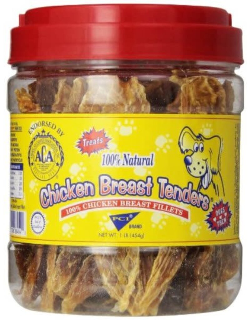 PCI Pet Center PCI CHICKEN TENDER 1LB/24 JAR  100% Chkn Breast