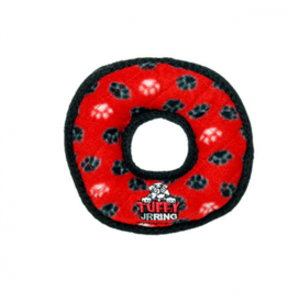 Tuffy's VIP Tuffy Jr. Red Paw Ring Dog Toy