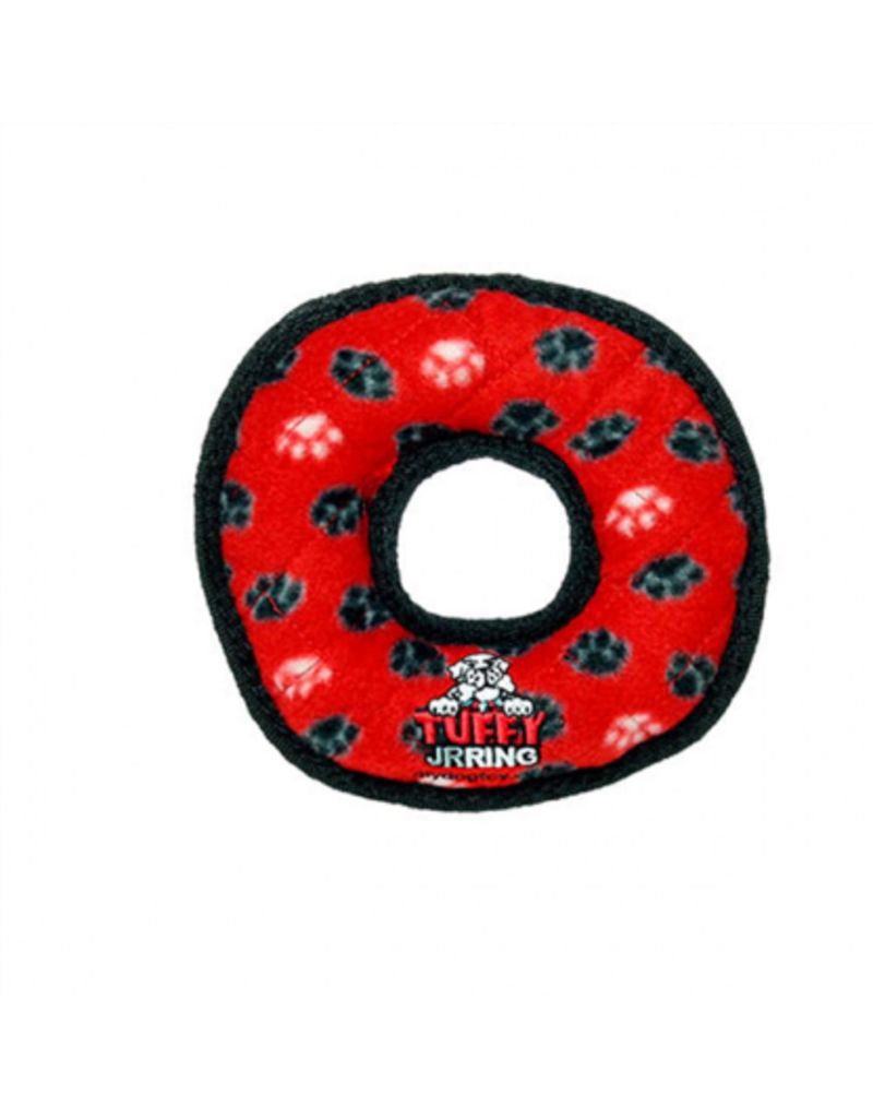 Tuffy's VIP Tuffy Jr. Red Paw Ring Dog Toy