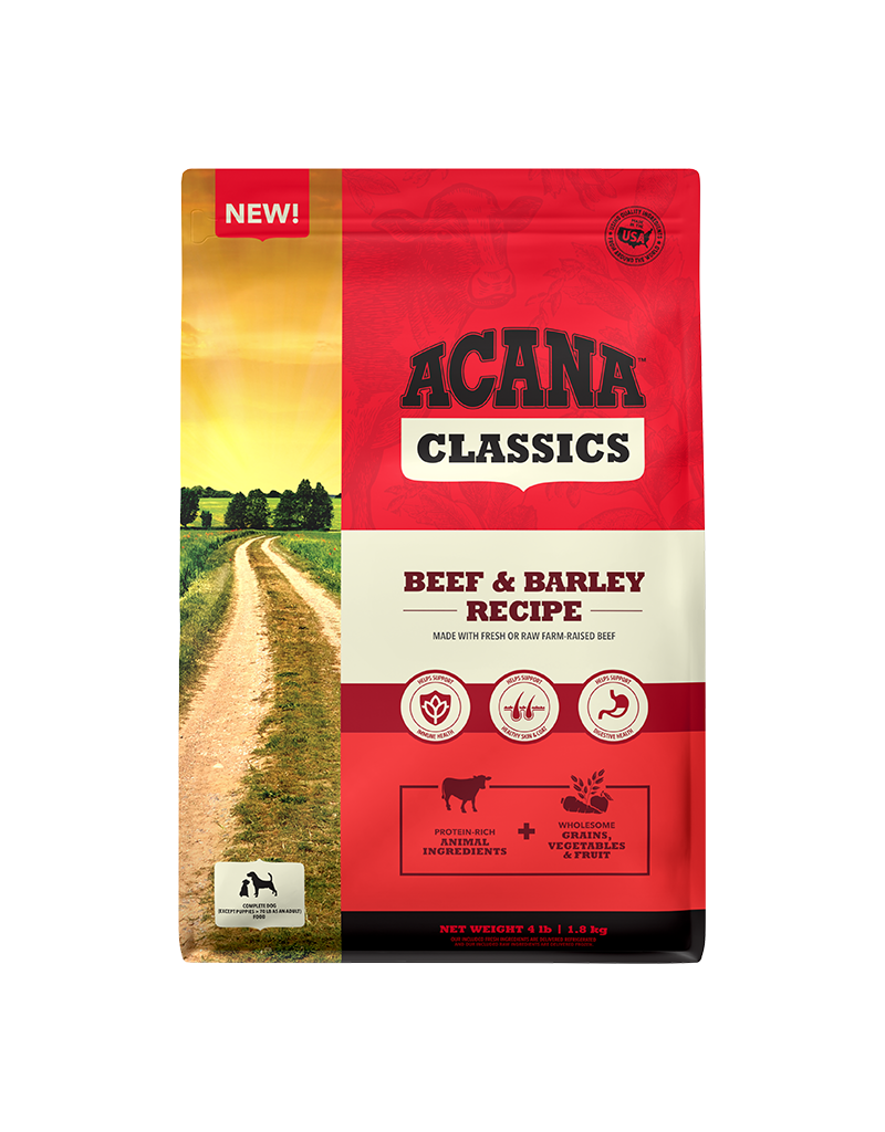 Acana Acana Classics Beef & Barley Dog Food 4lb