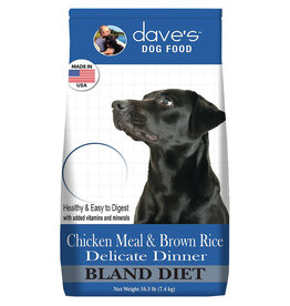 Daves Pet Food Dave's Chicken Meal & Brown Rice  Bland Diet Dog Food 4LB