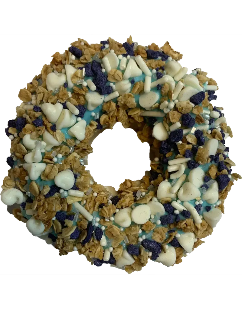 K9 Granola Factory K9 Granola Factory Gourmet Donut, Crunchy Cobbler Blueberry Yogurt Gourmet Donut Dog Treat