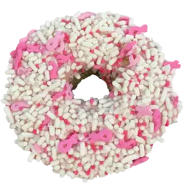 K9 Granola Factory K9 Granola Factory Gourmet Donut, Breast Cancer Awareness Donut Dog Treat