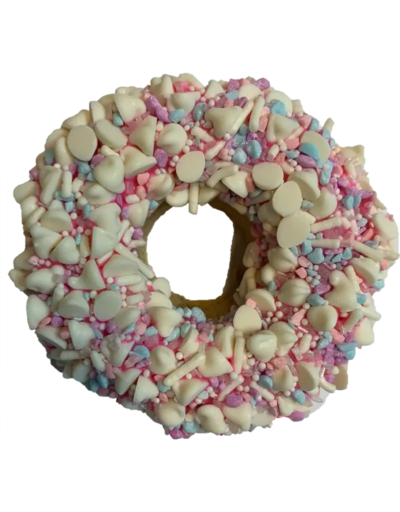 K9 Granola Factory K9 Granola Factory Gourmet Donut, Cotton Candy Donut Dog Treat