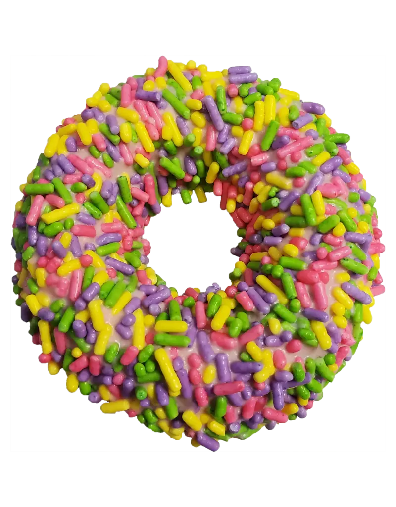 K9 Granola Factory K9 Granola factory Gourmet Donut, Pink w/ Jimmies Donut Dog Treat