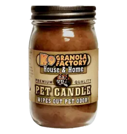K9 Granola Factory K9 Granola Factory House & Home Collection, Oatmeal Honey Almond Pet Odor Eliminator Candle, 16oz