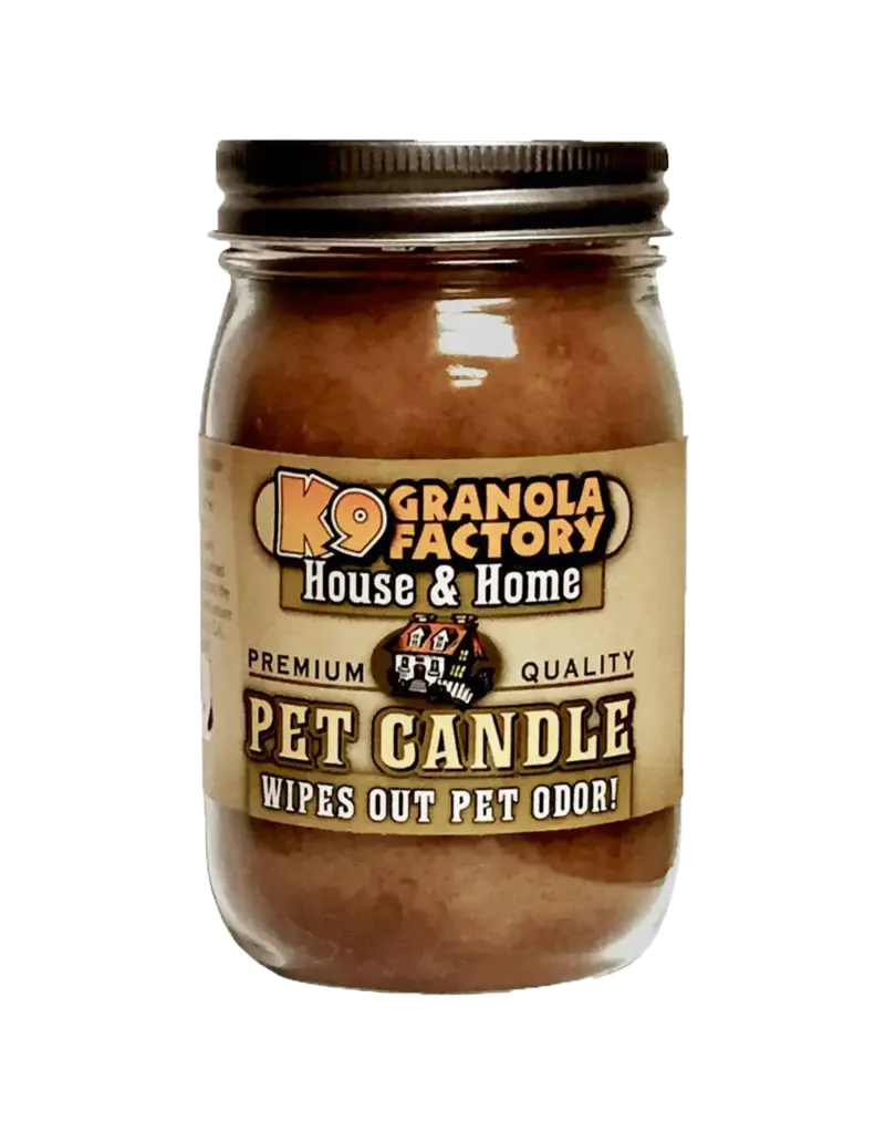 K9 Granola Factory K9 Granola Factory House & Home Collection, Oatmeal Honey Almond Pet Odor Eliminator Candle, 16oz