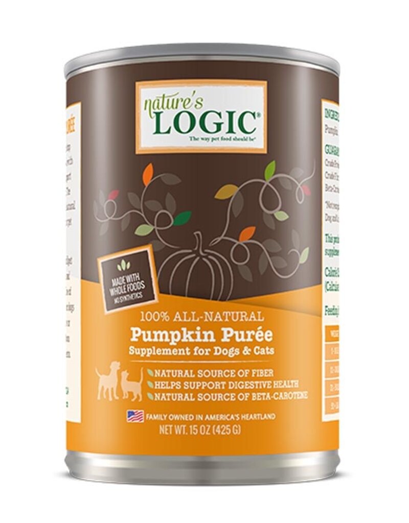 Nature's Logic Nature's Logic Dog & Cat Can 100% Pumpkin Puree 15 oz 12/Case
