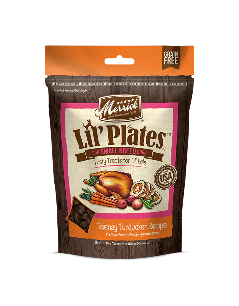 Merrick Merrick Lil Plates Teensy Turducken Recipe Training Treats
