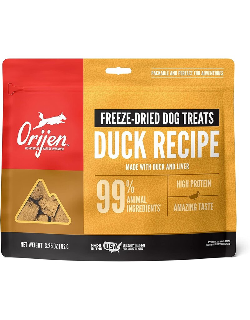 Orijen Orijen Free-Run Duck Freeze-Dried Dog Treats 3.25 OZ Bag