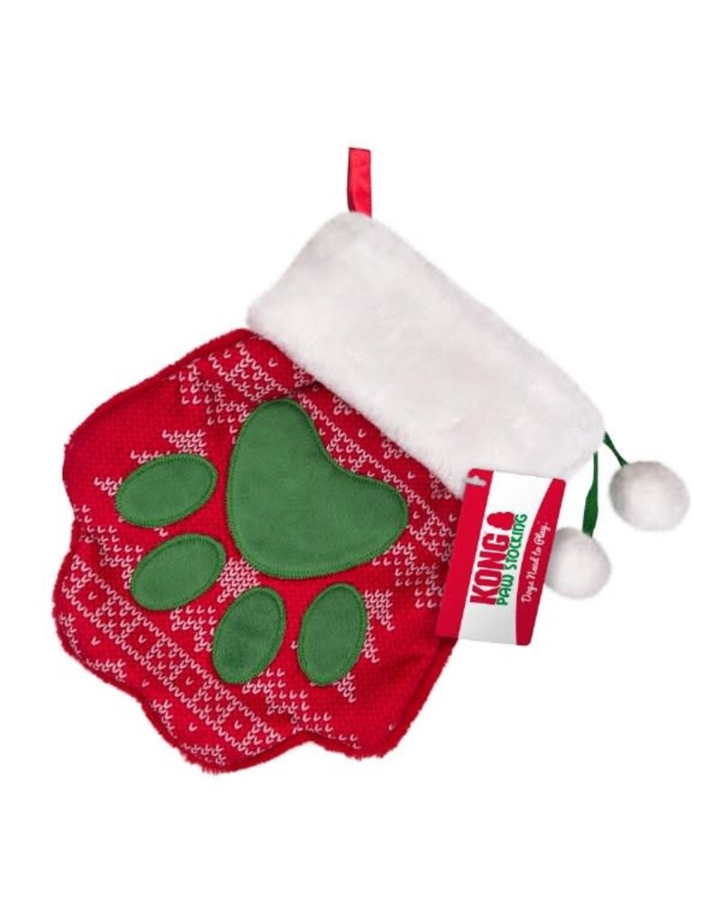 Kong Kong Holiday Stocking Paw Lg