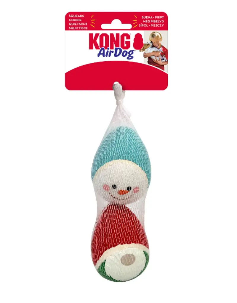 Kong Kong Holiday AirDog Squeaker Egg Medium 2-pack