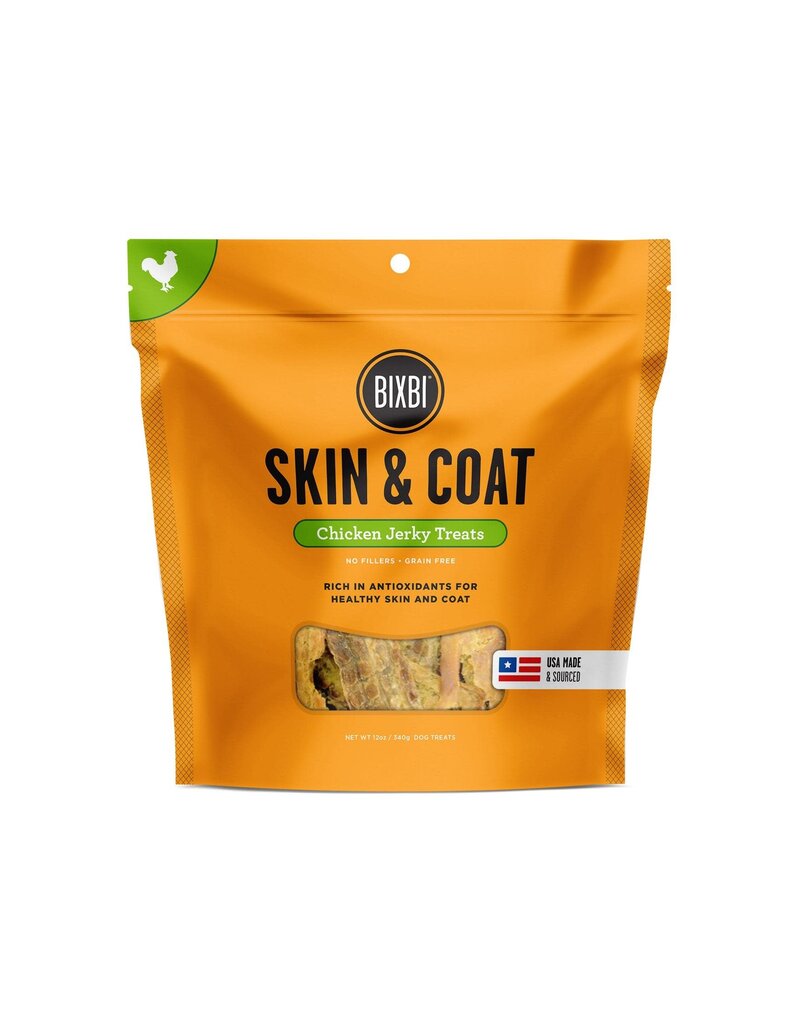 Bixbi Bixbi Skin & Coat Chicken Jerky Dog Treats 12oz