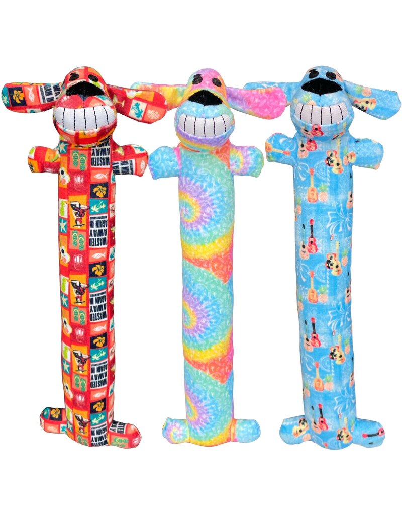 Multipet Margaritaville Tie Dyed Wasting Away Loofa Dog Toy 12"