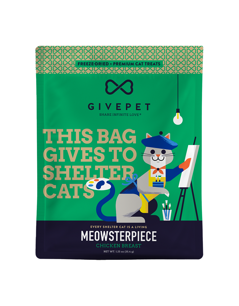 Givepet Cat Grain Free Freeze Dried Meowsterpiece Chicken 1.25oz