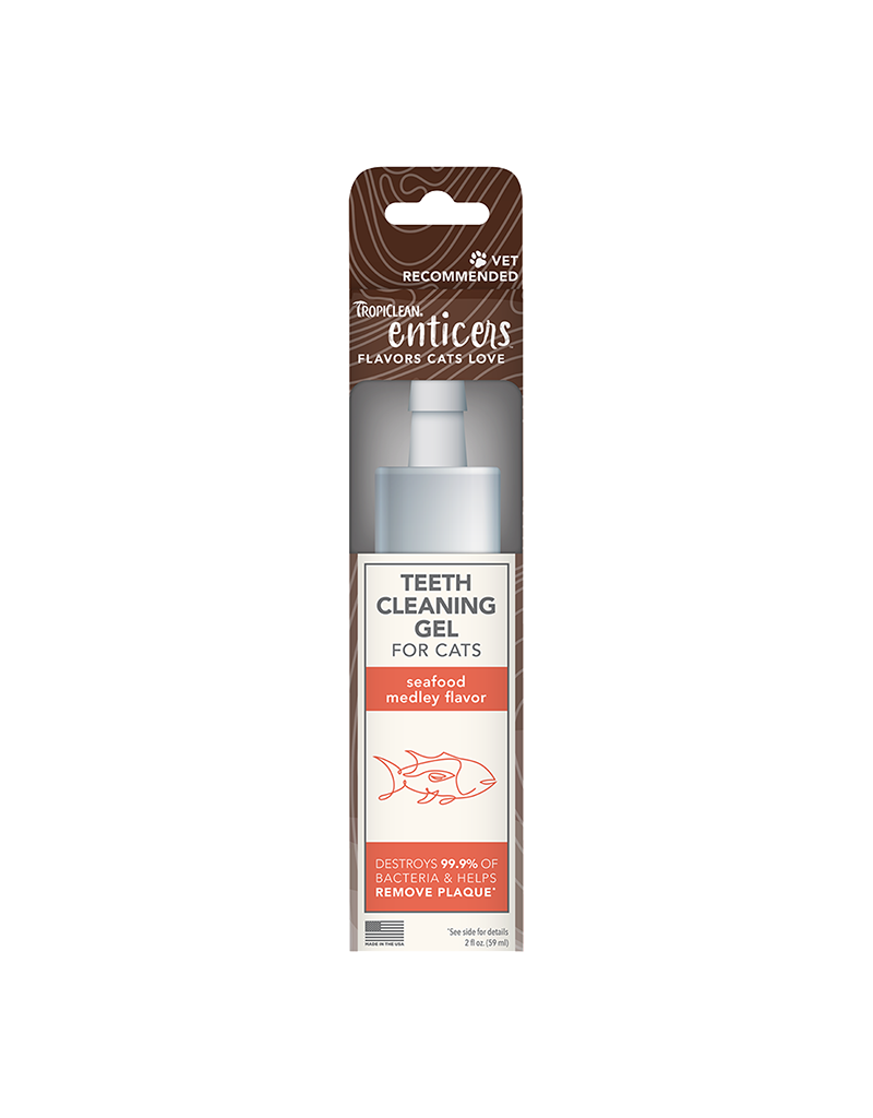 Tropiclean Cat Enticers Cleaning Gel Seafood Medley 2oz