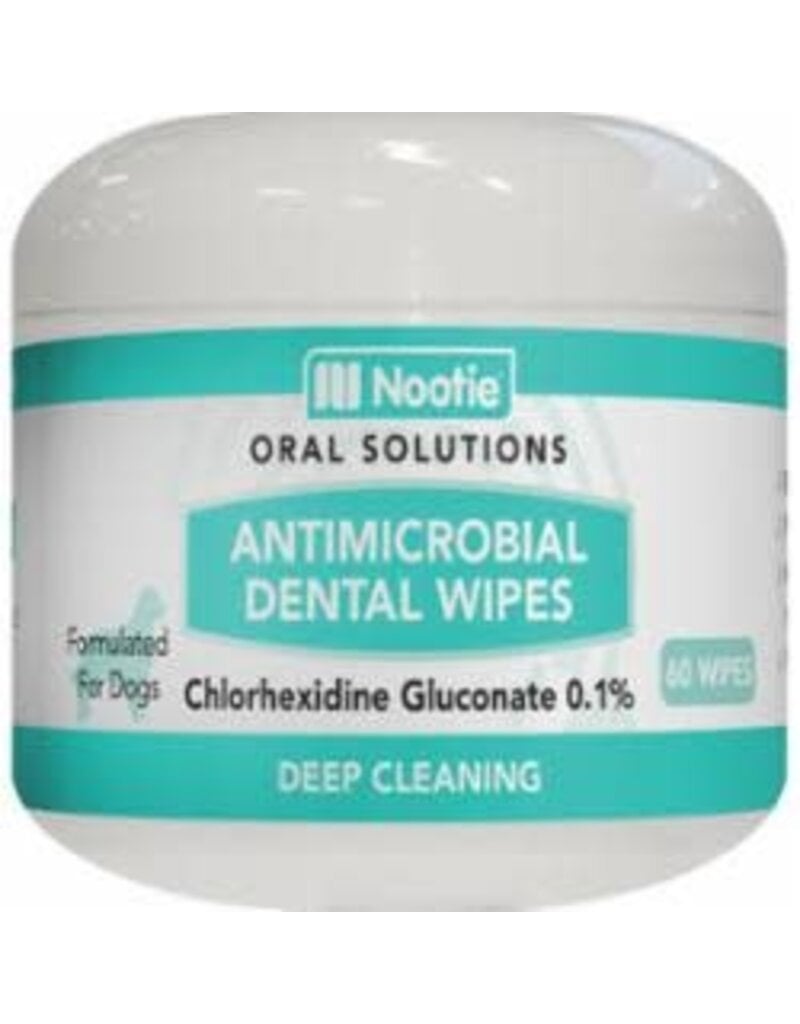 Nootie Nootie Dog Dermatology Solutions Antimicrobial Dental Pad - 60 Ct