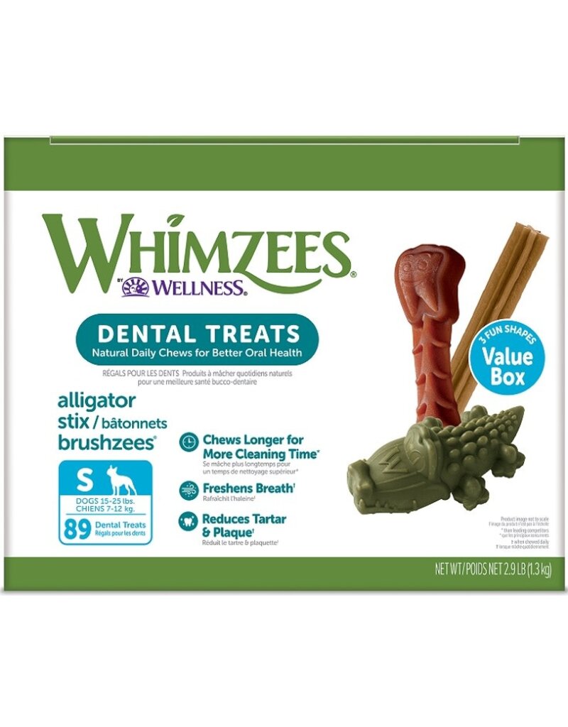 WHIMZEE Whimzees Value Box Dog Dental Treats Small 89 count