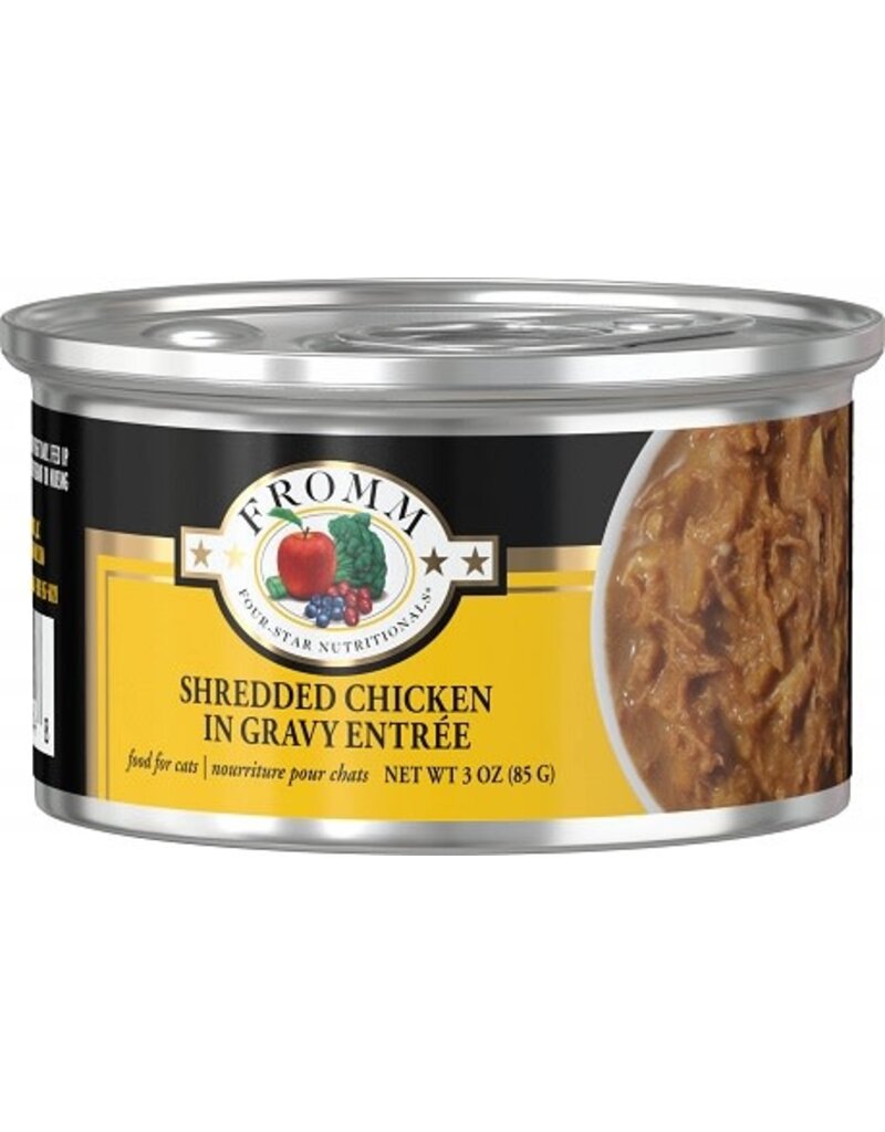 Fromm Fromm Family Four Star Shredded Chicken In Gravy Canned Cat Food 3oz