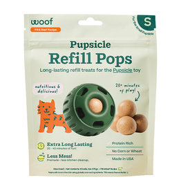 woof WOOF Small Peanut Butter & Beef Refill Pops For Dogs 6oz
