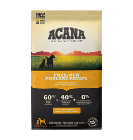 Acana Acana Heritage Grain-Free, Free-Run Poultry/ Fresh Cobb Chicken, Turkey & Nest-Laid Eggs Dry Dog Food 25lb