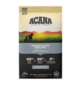 Acana Acana Heritage Light & Fit Fresh Free-Run Chicken-Turkey & Wild Caught Fish Dry Dog Food 25lb