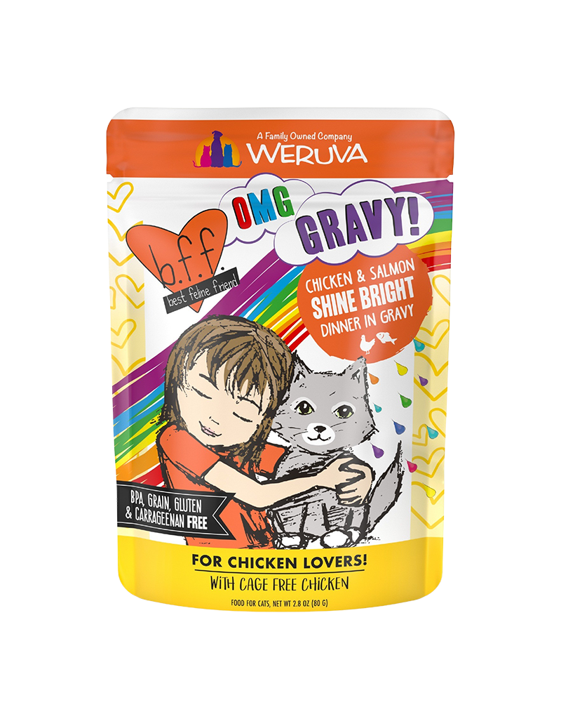 Weruva BFF cat omg shine bright chicken 3oz pouch