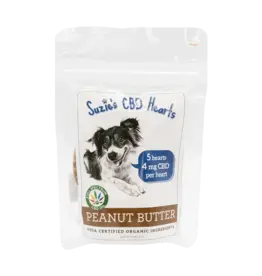 Suzie's CBD Suzie's CBD Hearts Peanut Butter Recipe For Dogs 4mg 5 Count