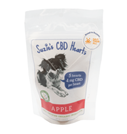 Suzie's CBD Suzie's CBD Hearts Apple Recipe For Dogs 4mg 5 Count