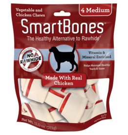 SmartBones Medium Chicken Bones For Dogs 4 Count