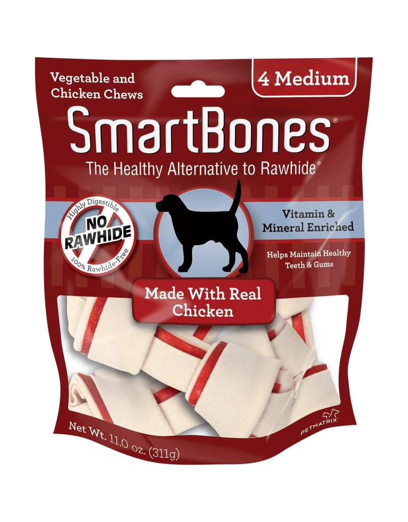 SmartBones Medium Chicken Bones For Dogs 4 Count