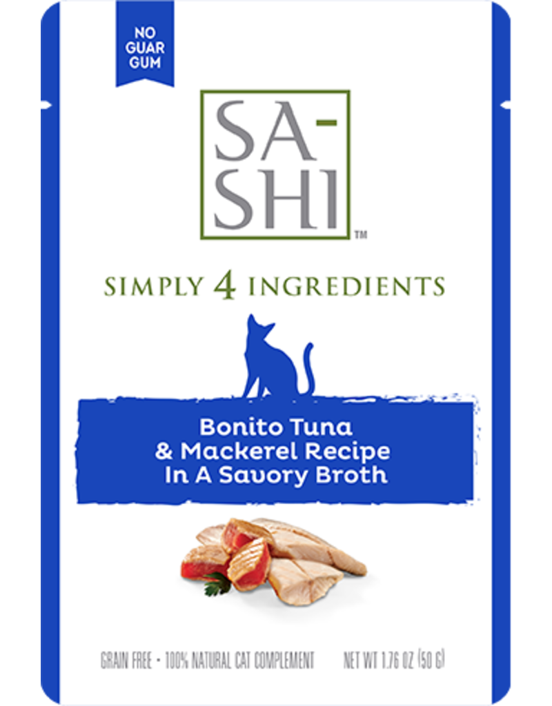 Sa-Shi Rawz Sa-Shi Tuna & Mackerel Wet Cat Food Compliment 1.76oz