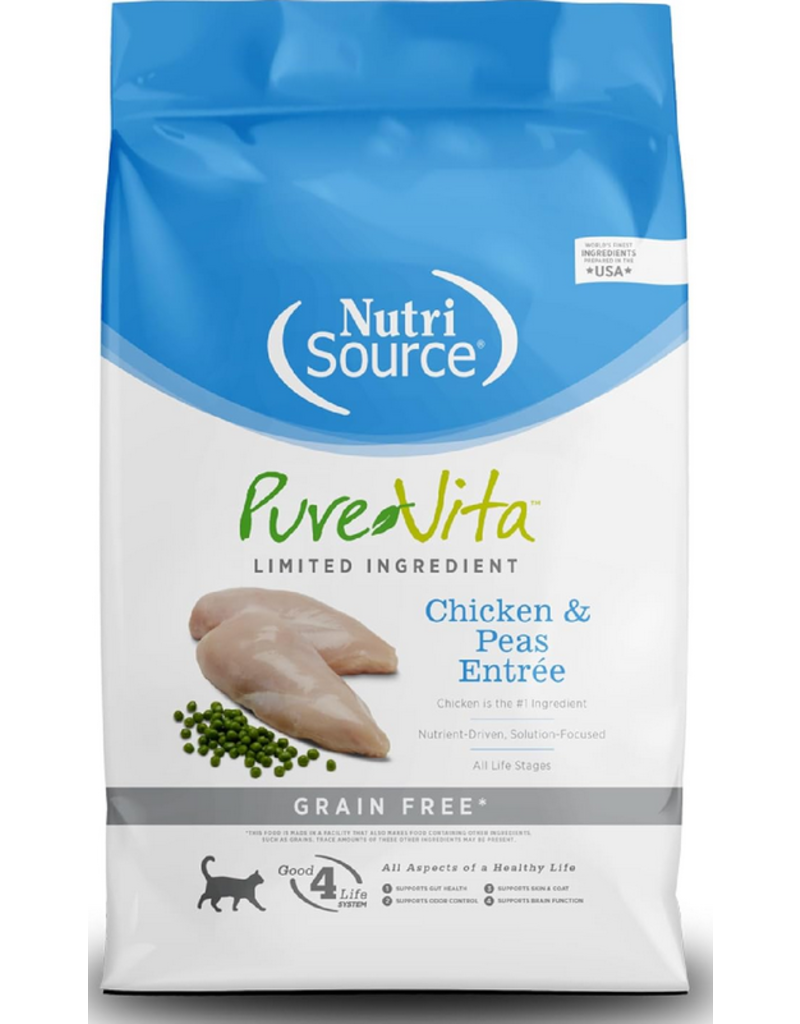 Nutrisource NutriSource Pure Vita Grain Free Chicken & Pea Cat 4 lb
