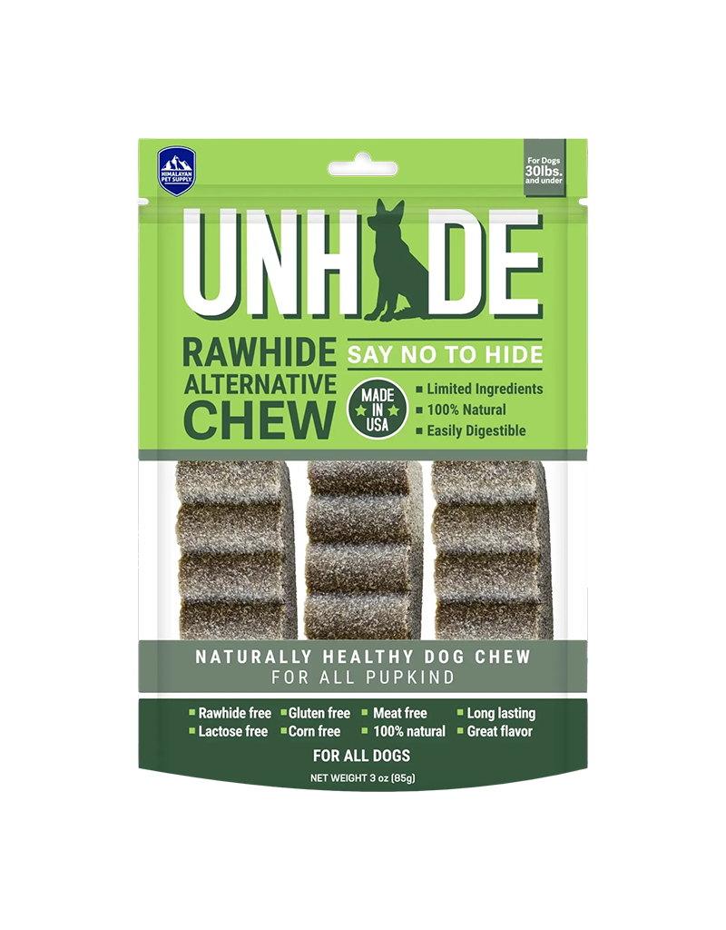 HIMALAYAN DOG GRAIN FREE CHEW UNHIDE RAWHIDE FREE 3OZ 3PK