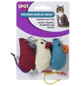 Ethical Burlap Mice 3" 3 pack