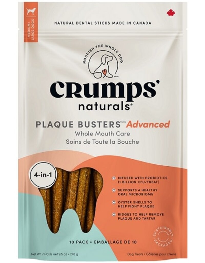Crump Naturals CRUMPS PLAQUE BUSTERS ADVANCED WHOLE MOUTHCARE 10pk/6