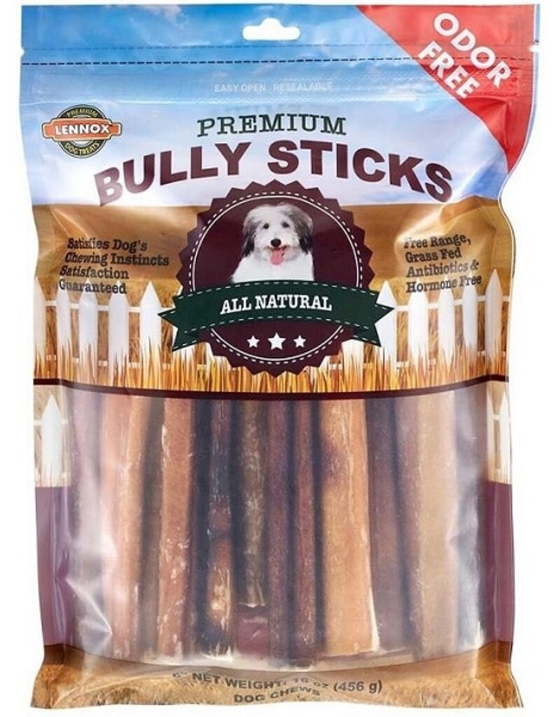 Lennox Lennox 6" Bully Sticks Natural 1Lb(20)