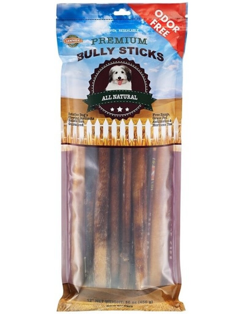 Lennox Lennox 12" Bully Sticks Natural 1LB(10)