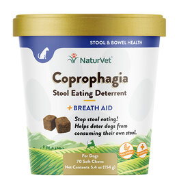 NATURVET DOG COPROPHAGIA CHEW 70 COUNT