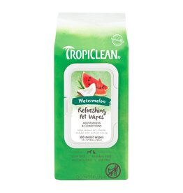 Tropiclean 2-in-1 Watermelon Wipes 100 ct