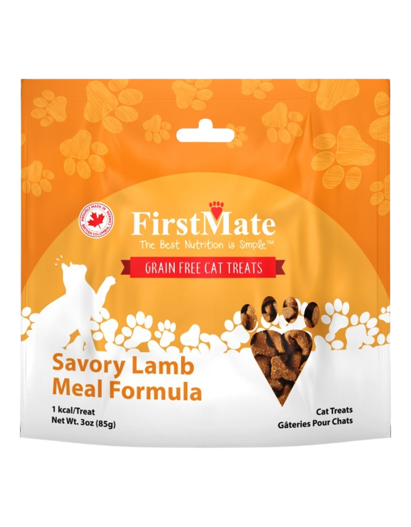 FIRSTMATE CAT GRAIN FREE SAVORY LAMB TREAT 3OZ