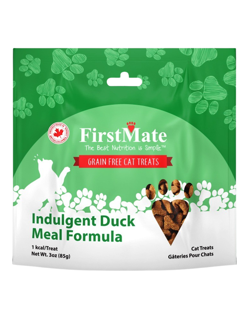 FIRSTMATE CAT GRAIN FREE INDULGENT DUCK TREAT 3OZ