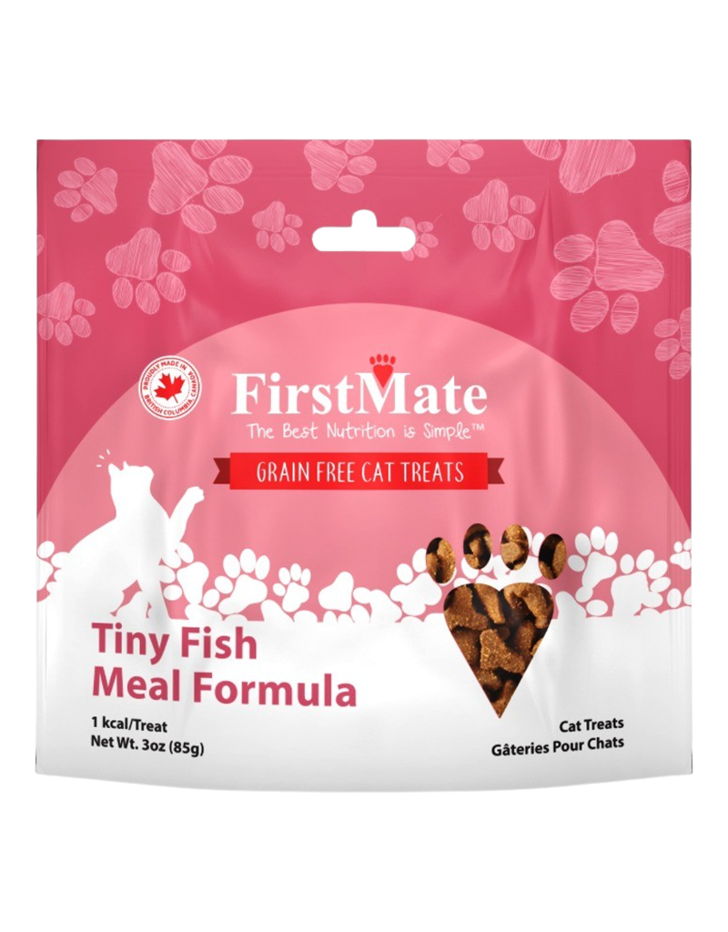FIRSTMATE CAT GRAIN FREE TINY FISH TREAT 3OZ