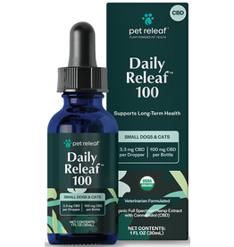 pet releaf Pet Releaf Daily Releaf 100 Organic CBD Oil Small Dog/Cat