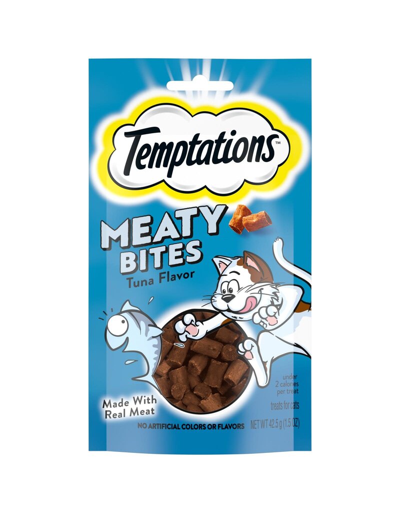 Whiskas Temptations Meaty Bites Tuna Cat Treats 1.5 oz