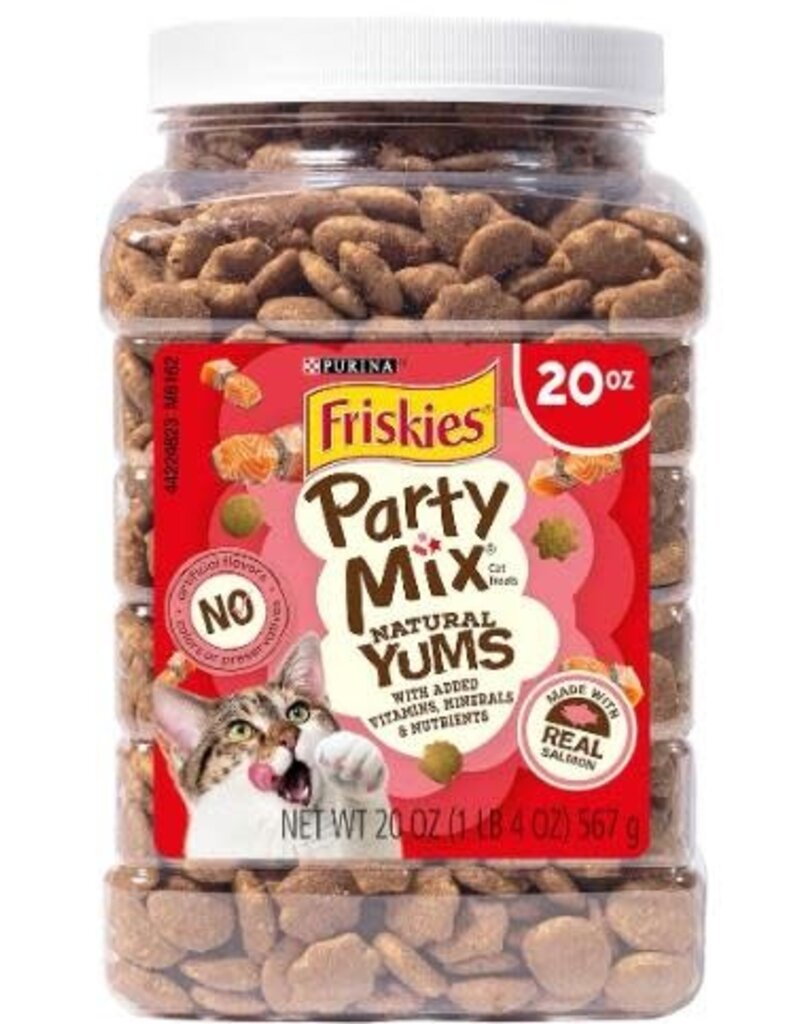 Friskies Partymix Yum Salmon Canister Cat 20 oz