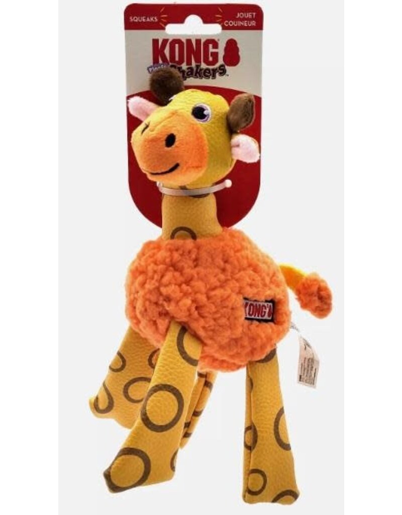 Kong Kong Floofs Shakers Giraffe Dog Toy Yellow Extra Small / Small